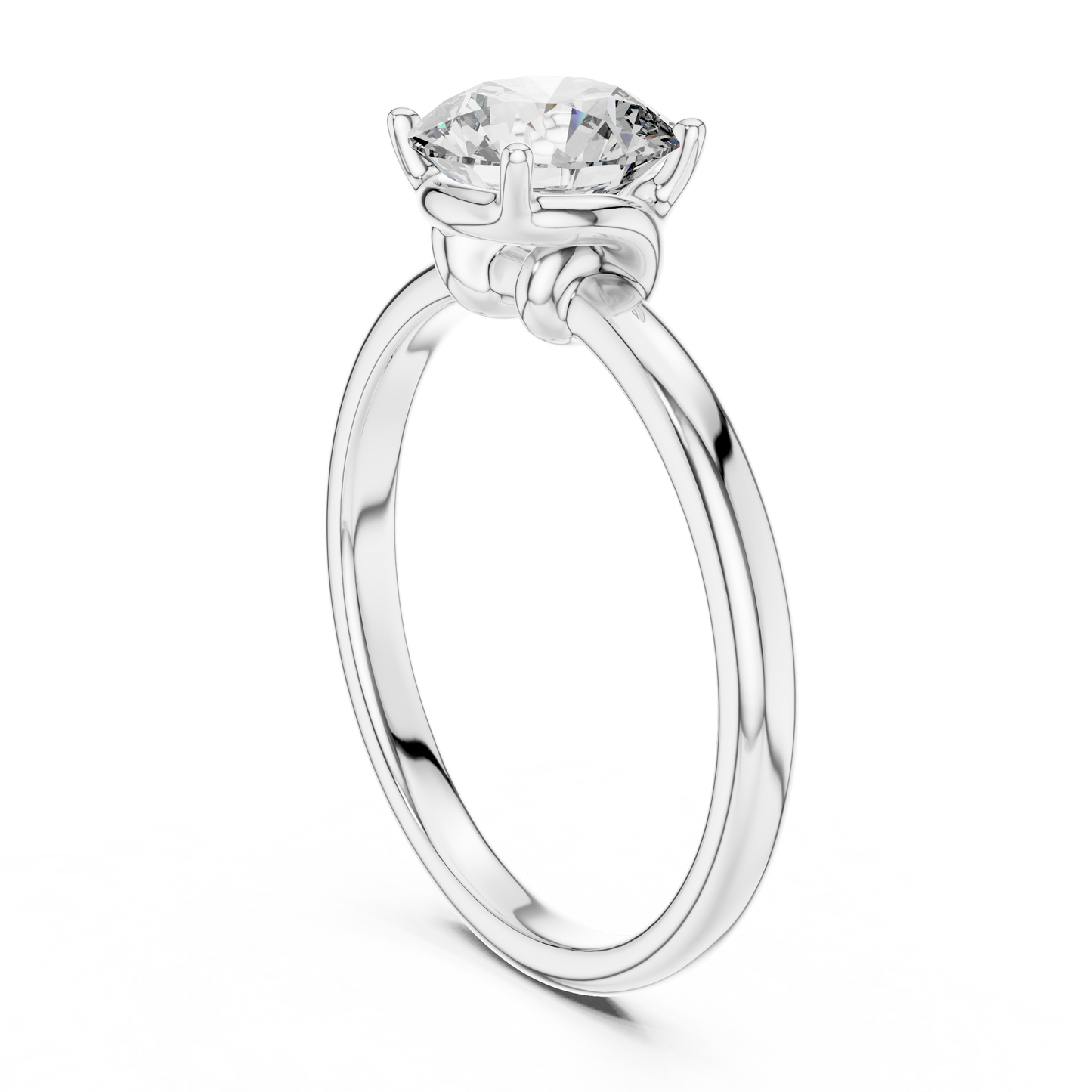 Timeless Round Lab Grown Diamond Engagement Ring