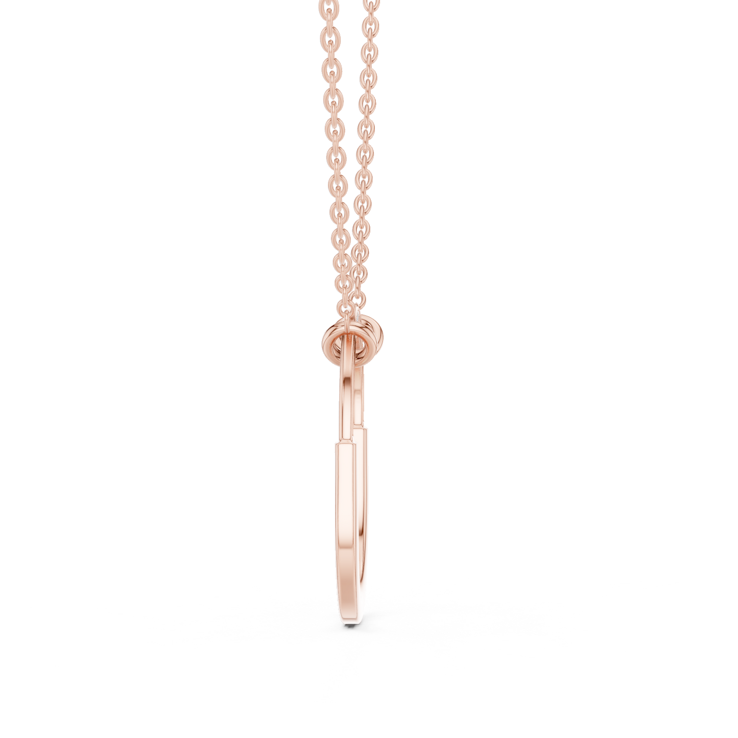 Delicate Tiffany Lab-Grown Diamond Pendant Necklace in 14K Rose Gold