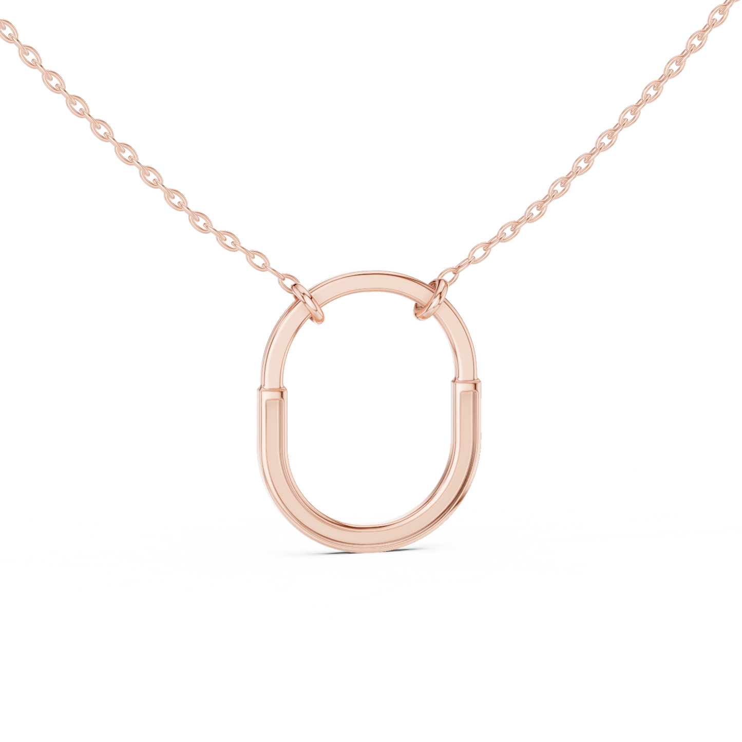 Delicate Tiffany Lab-Grown Diamond Pendant Necklace in 14K Rose Gold