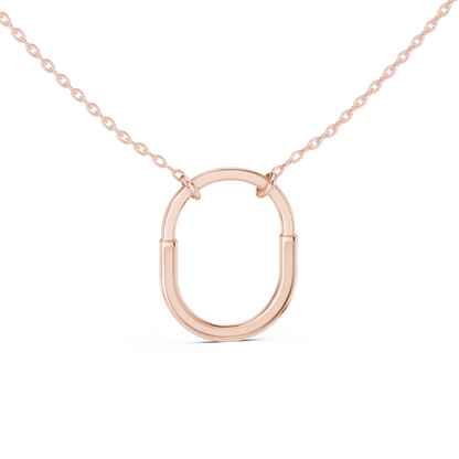 Delicate Tiffany Lab-Grown Diamond Pendant Necklace in 14K Rose Gold
