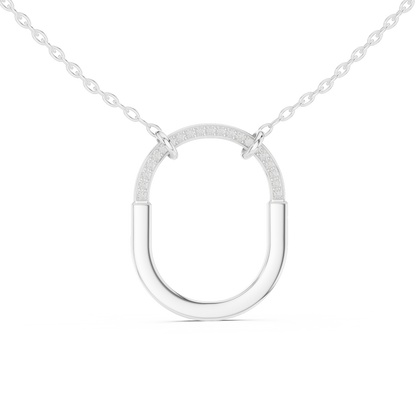 Delicate Tiffany Lab-Grown Diamond Pendant Necklace in 14K Rose Gold