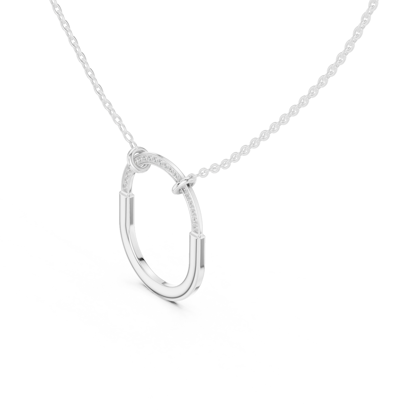 Delicate Tiffany Lab-Grown Diamond Pendant Necklace in 14K Rose Gold