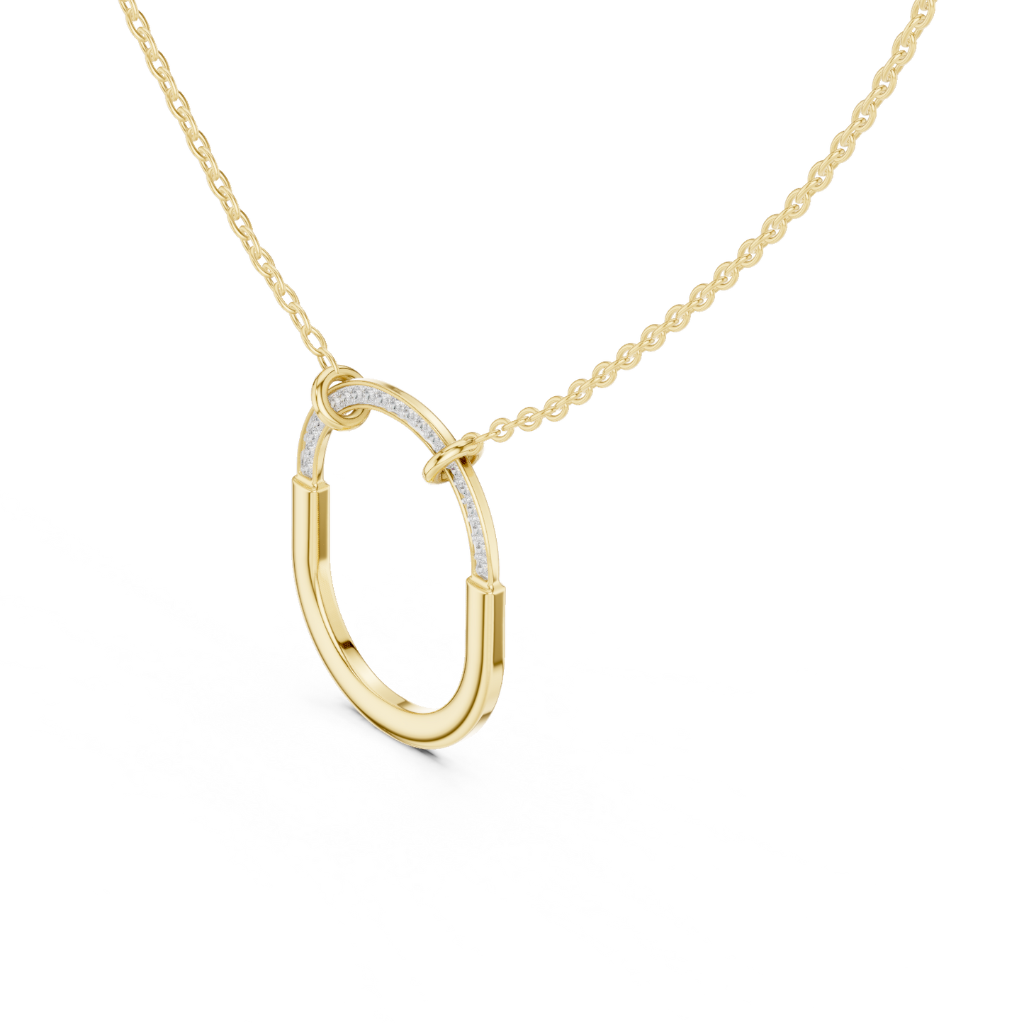 Delicate Tiffany Lab-Grown Diamond Pendant Necklace in 14K Rose Gold