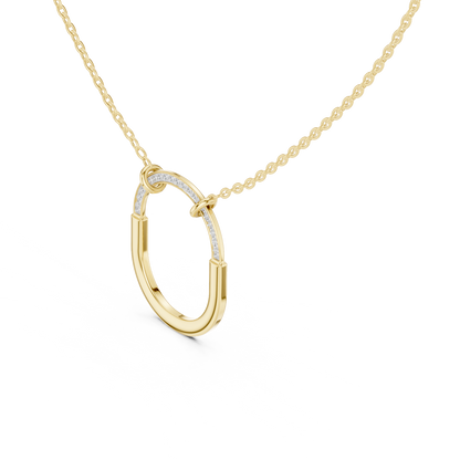 Delicate Tiffany Lab-Grown Diamond Pendant Necklace in 14K Rose Gold