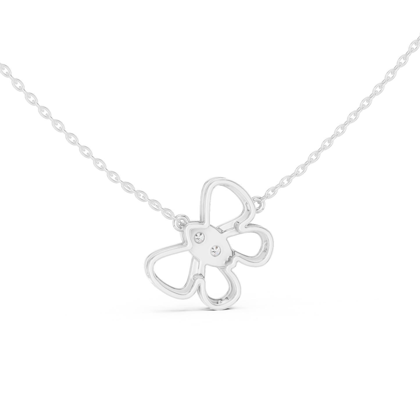 Casual Butterfly Lab Grown Diamond Pendant in Yellow Gold