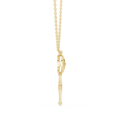 Casual Key Lab Grown Diamond Pendant in Rose Gold