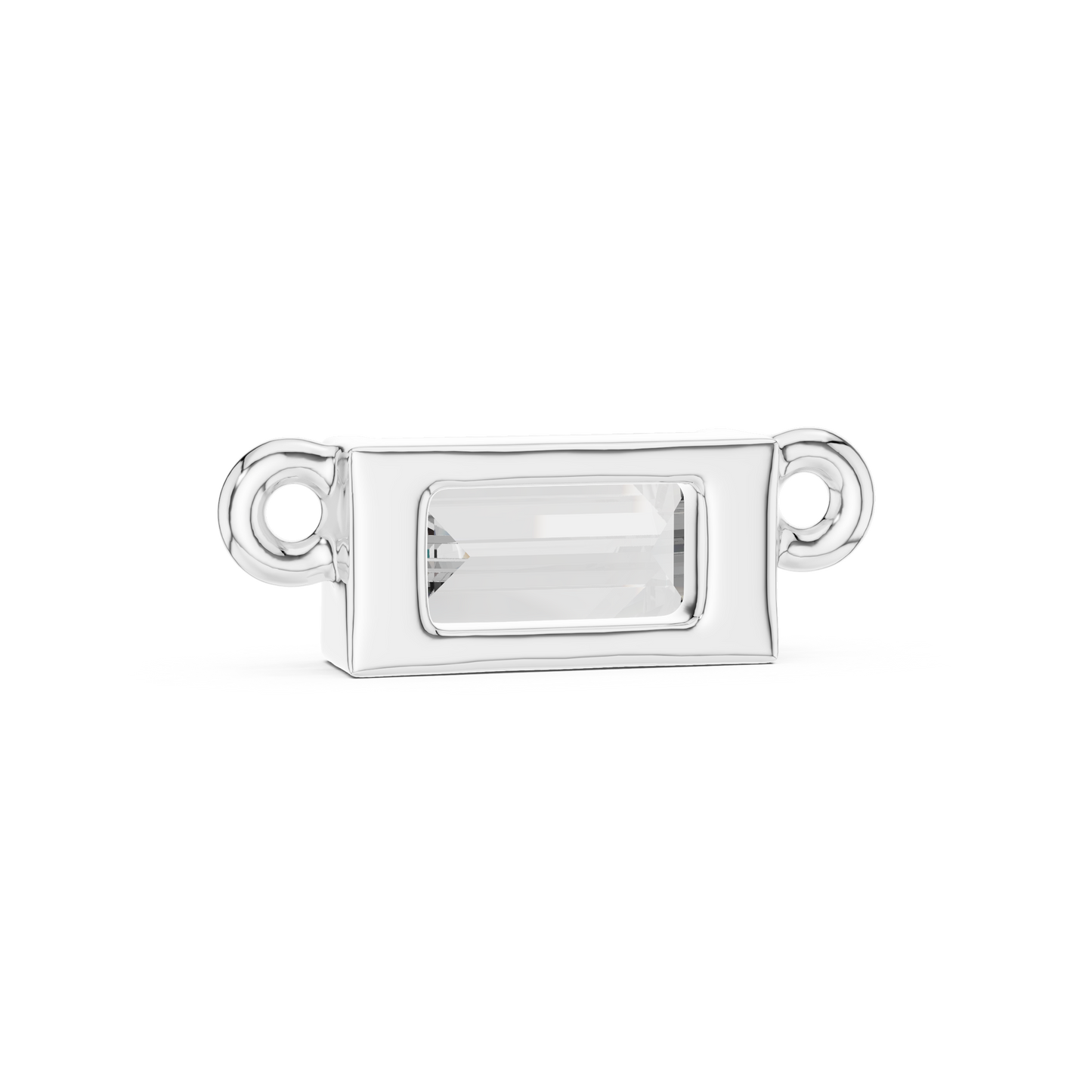 Classic Emerald Cut Lab-Grown Diamond Solitaire Pendant | 14K Yellow Gold