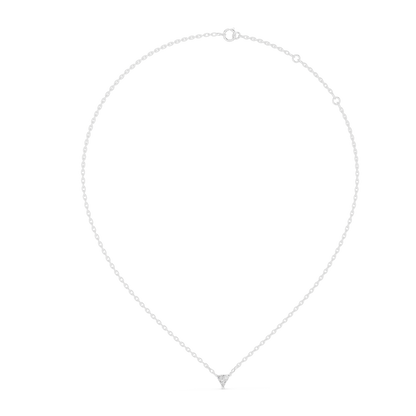 Trillion Cut Lab-Grown Diamond Solitaire Pendant in 14K Yellow Gold