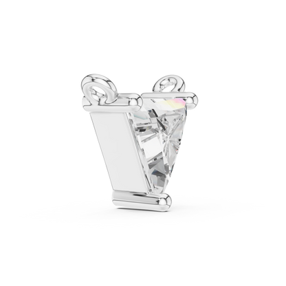 Trillion Cut Lab-Grown Diamond Solitaire Pendant in 14K Yellow Gold