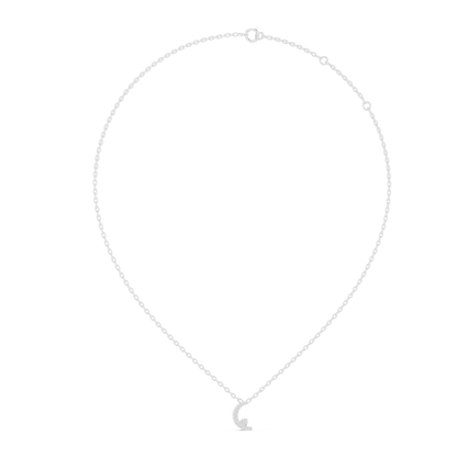 Delicate Crescent Moon Lab-Grown Diamond Pendant in Yellow Gold | Minimal Diamond Jewelry