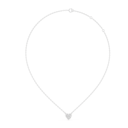 Delicate Heart Lab-Grown Diamond Pendant in Yellow Gold