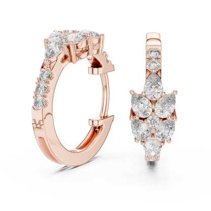 Gold Diamond Hoop Earrings – Timeless Elegance