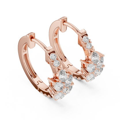 Gold Diamond Hoop Earrings – Timeless Elegance