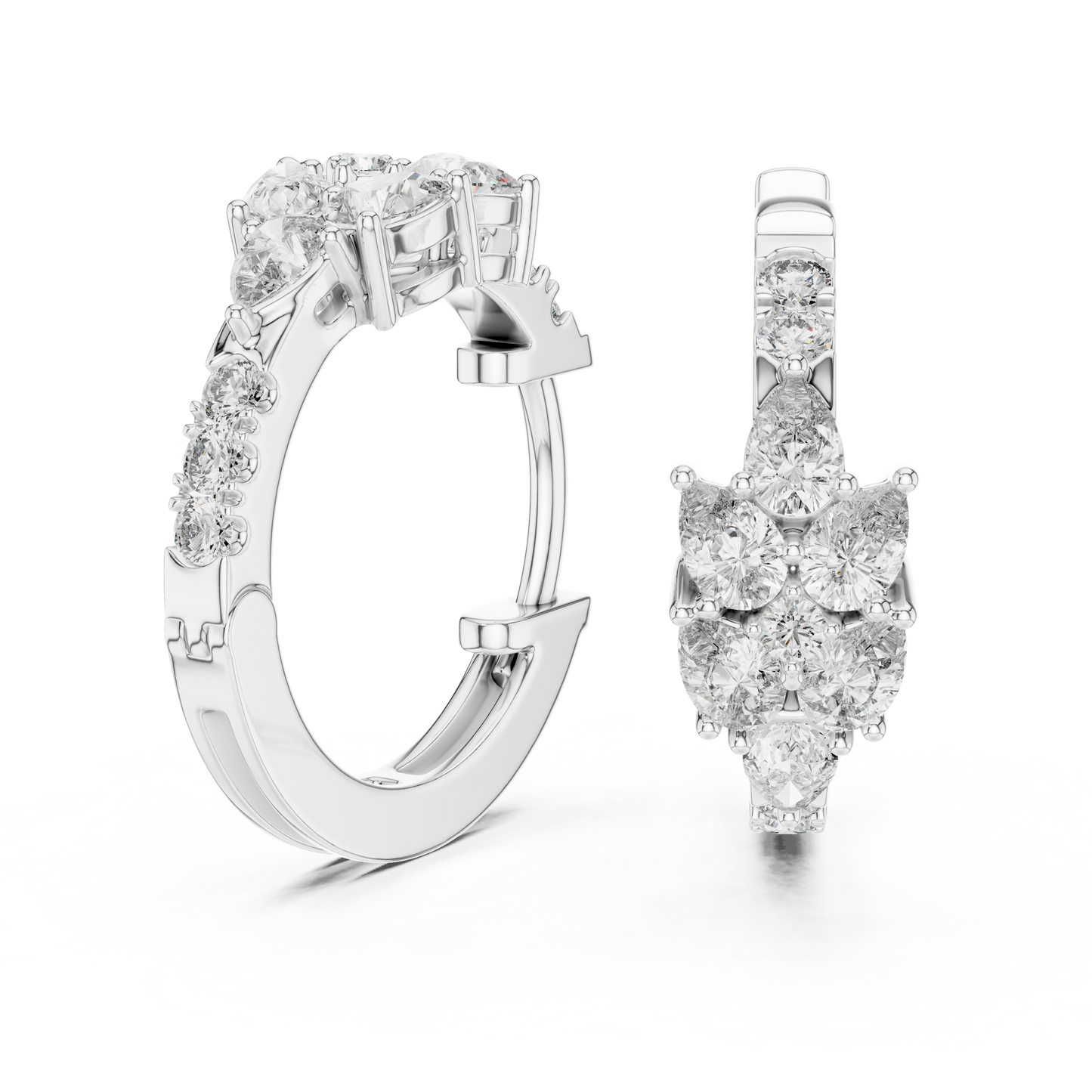 Gold Diamond Hoop Earrings – Timeless Elegance