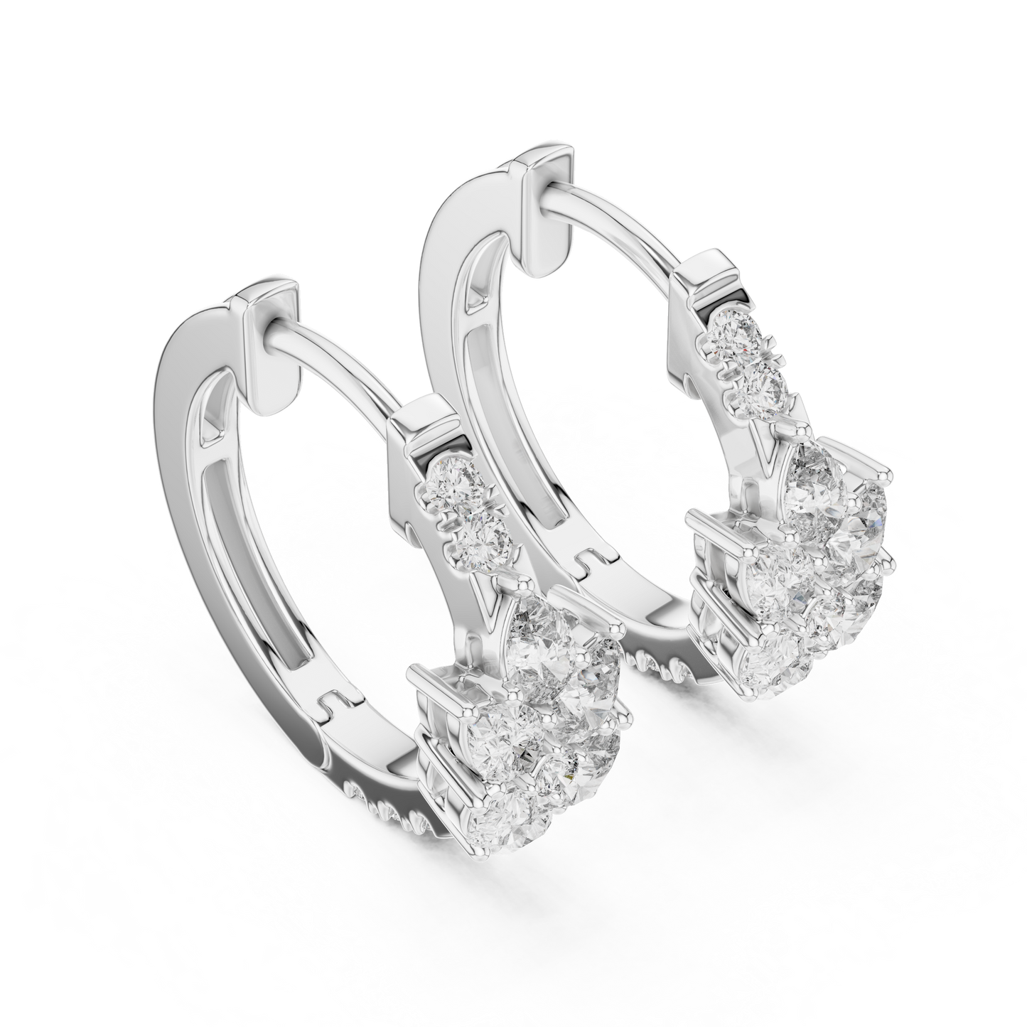 Gold Diamond Hoop Earrings – Timeless Elegance