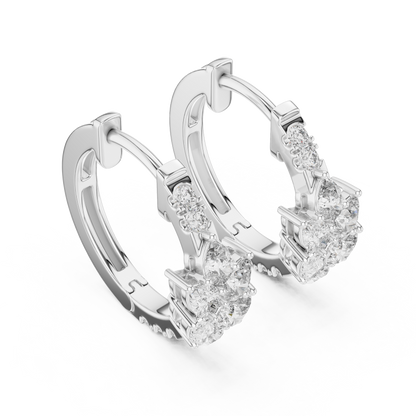 Gold Diamond Hoop Earrings – Timeless Elegance