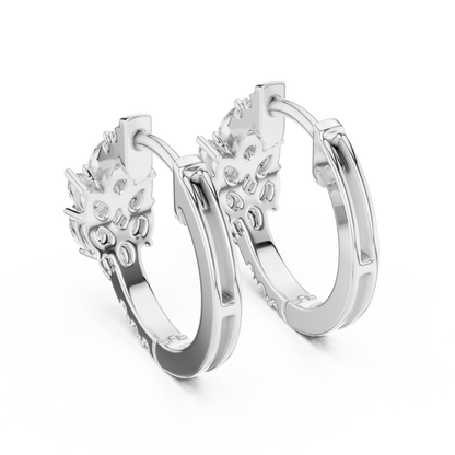 Gold Diamond Hoop Earrings – Timeless Elegance