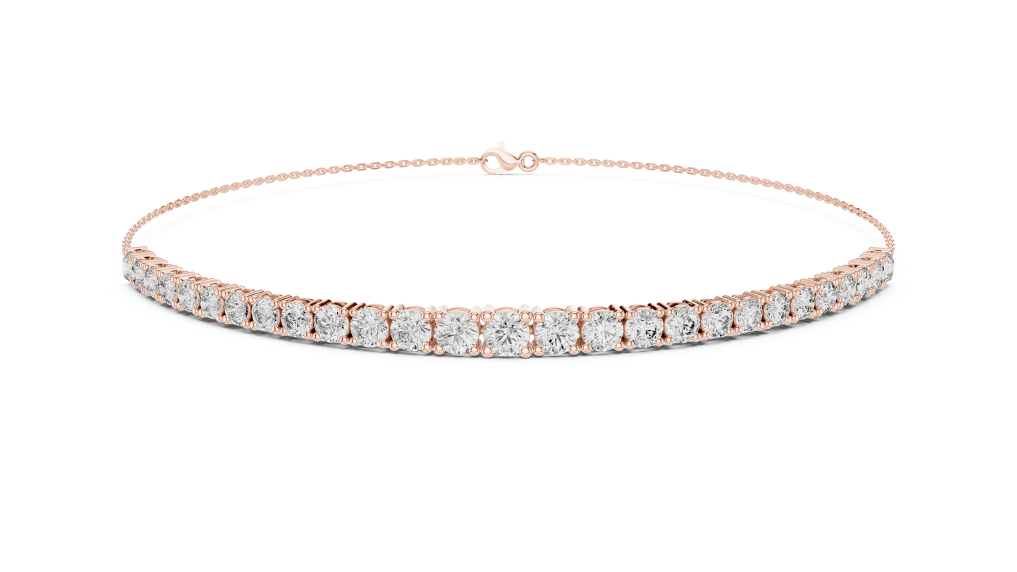Diamond Tennis Chain Bracelet – Round Cut Luxury