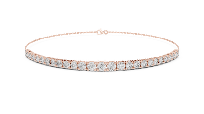 Diamond Tennis Chain Bracelet – Round Cut Luxury