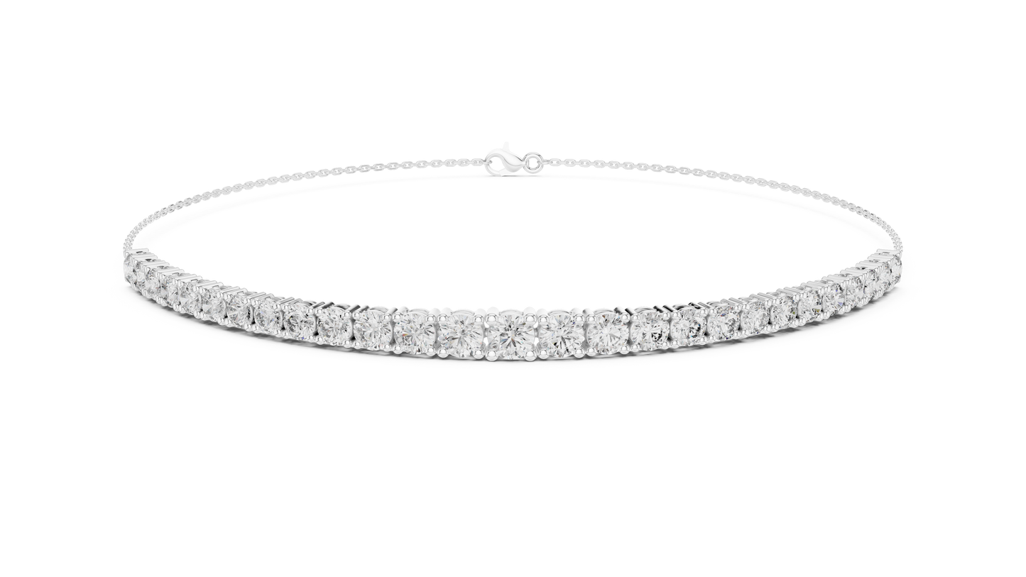 Diamond Tennis Chain Bracelet – Round Cut Luxury