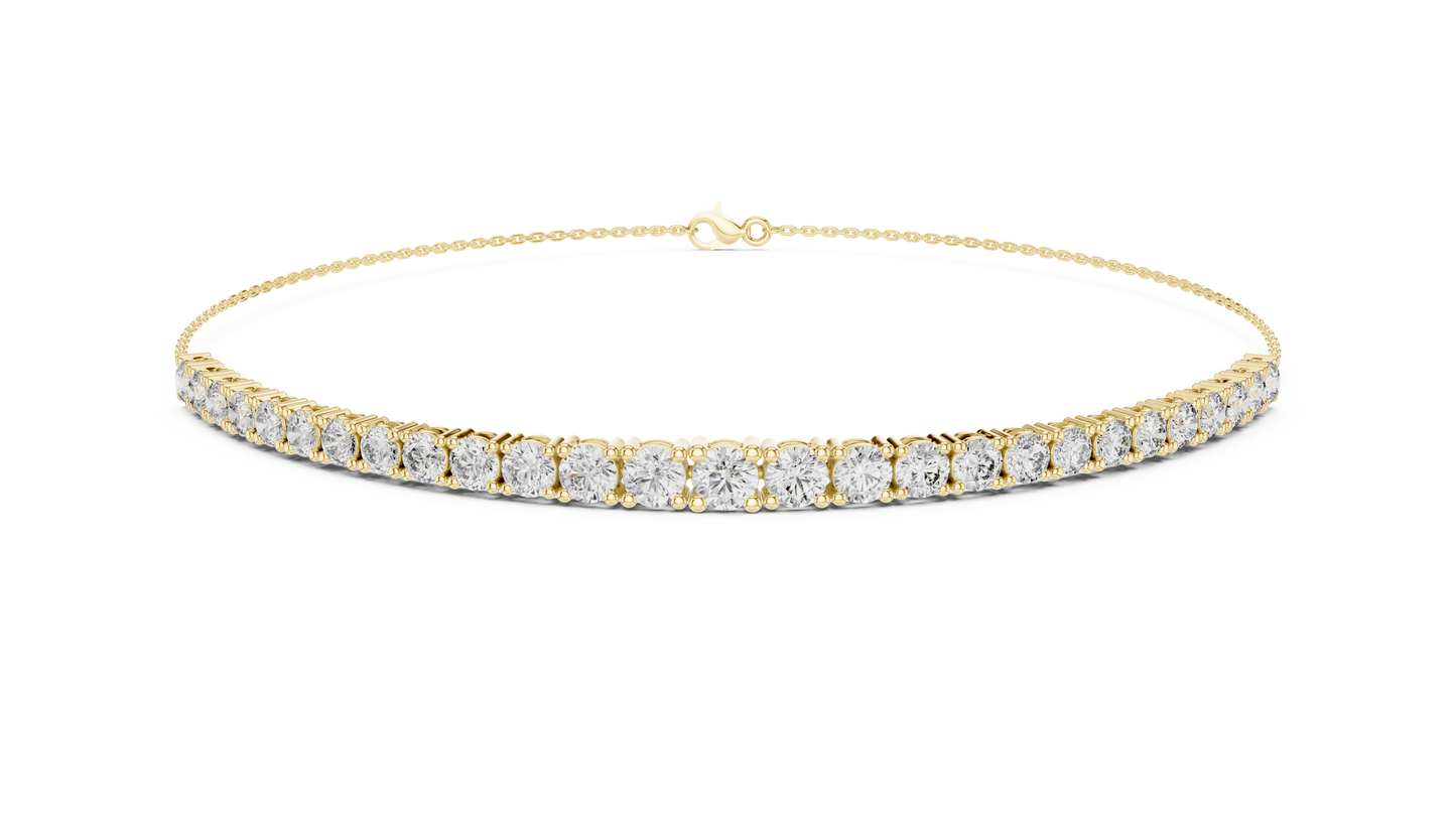Diamond Tennis Chain Bracelet – Round Cut Luxury