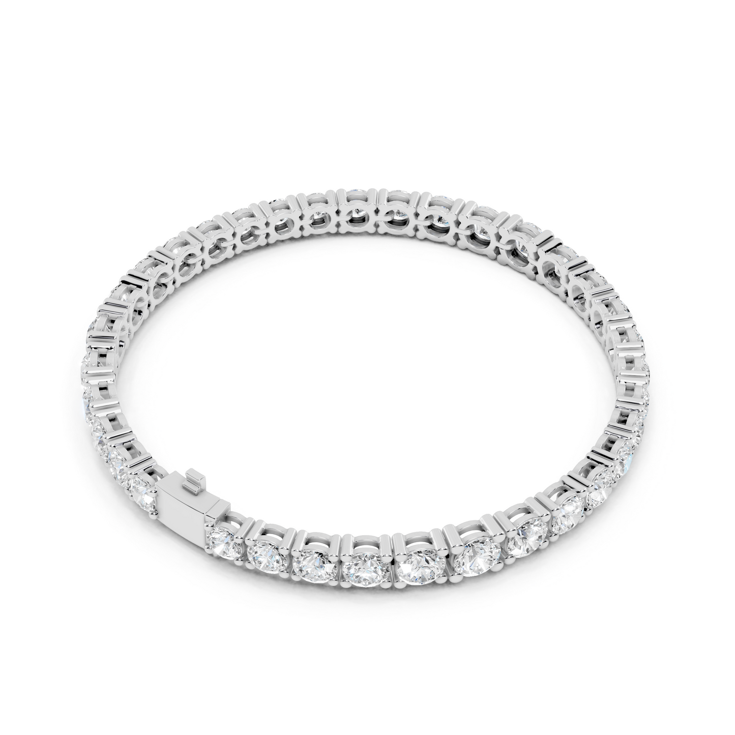 Rose Gold Diamond Tennis Bracelet – Round Cut Elegance