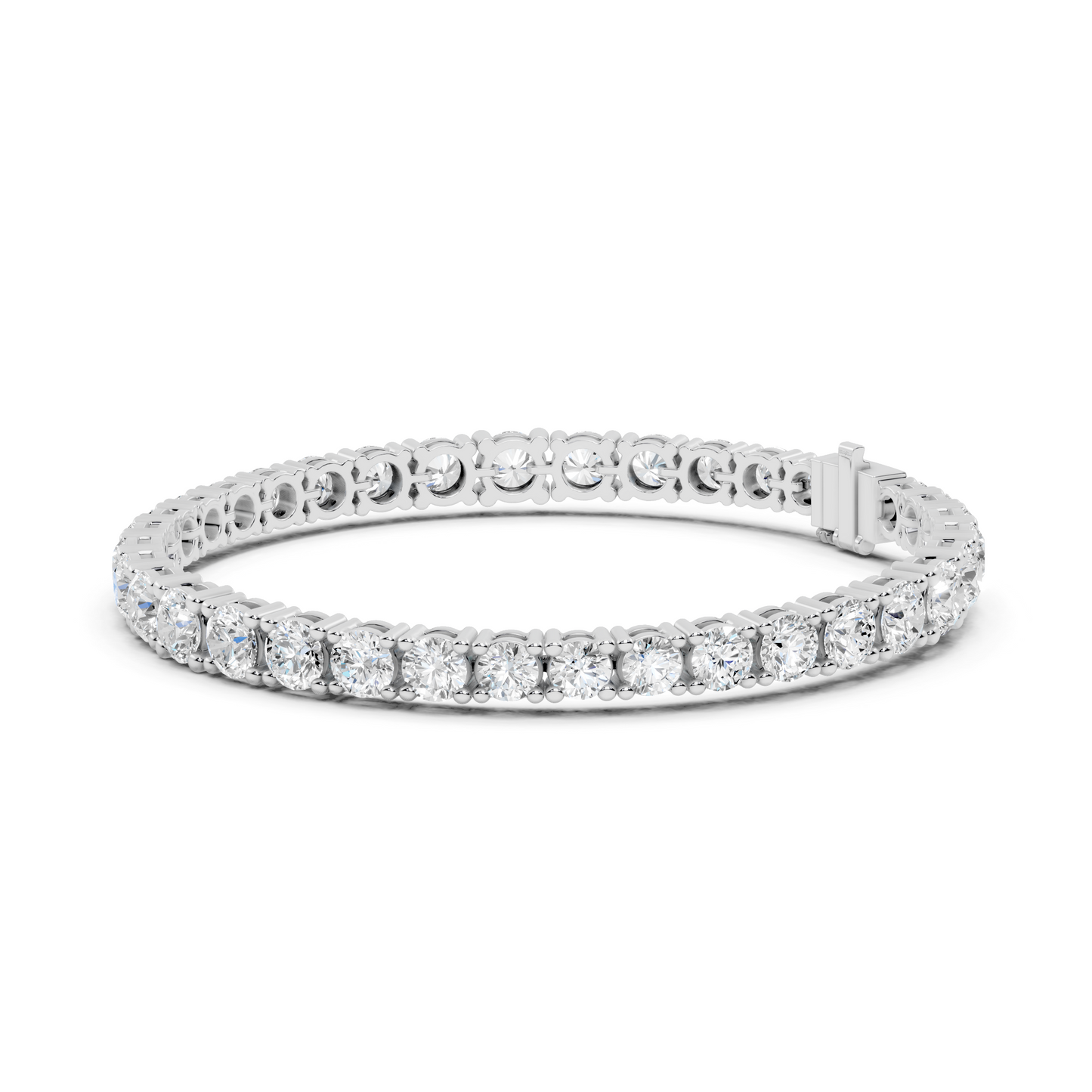 Rose Gold Diamond Tennis Bracelet – Round Cut Elegance