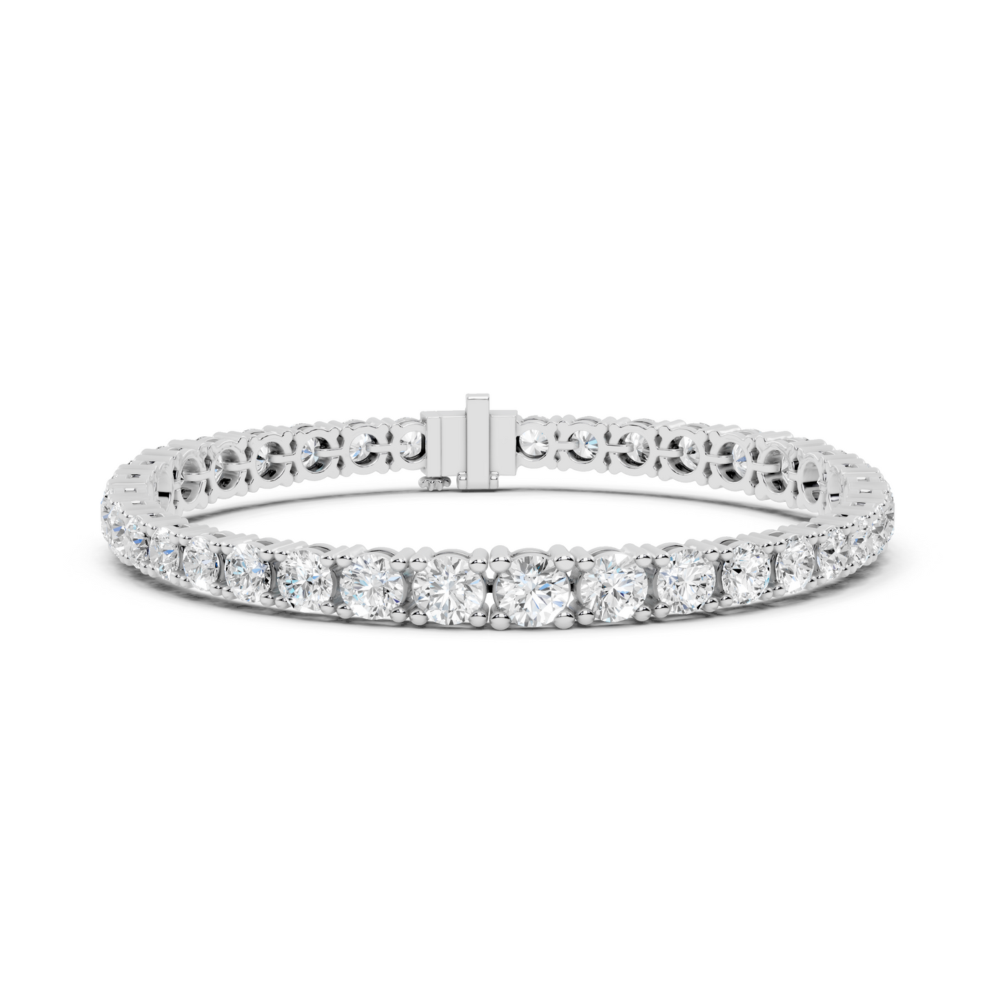 Rose Gold Diamond Tennis Bracelet – Round Cut Elegance