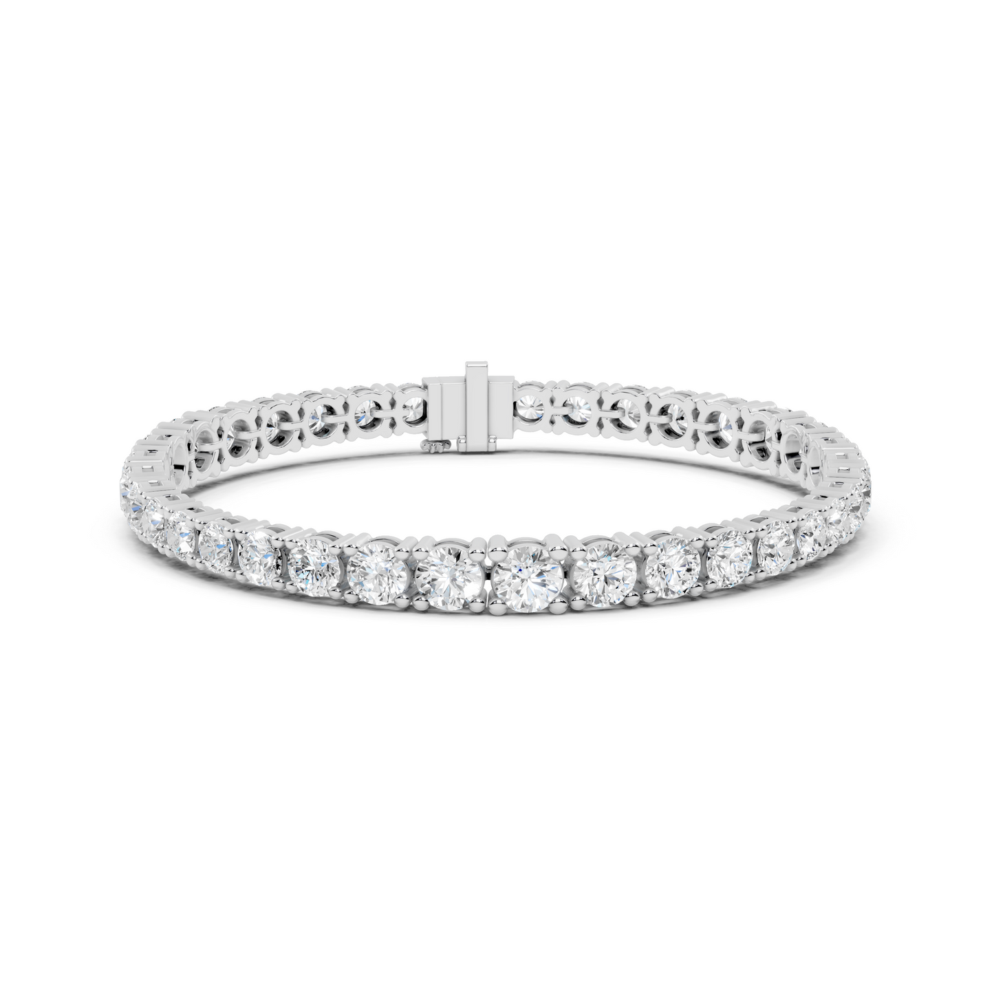 Rose Gold Diamond Tennis Bracelet – Round Cut Elegance