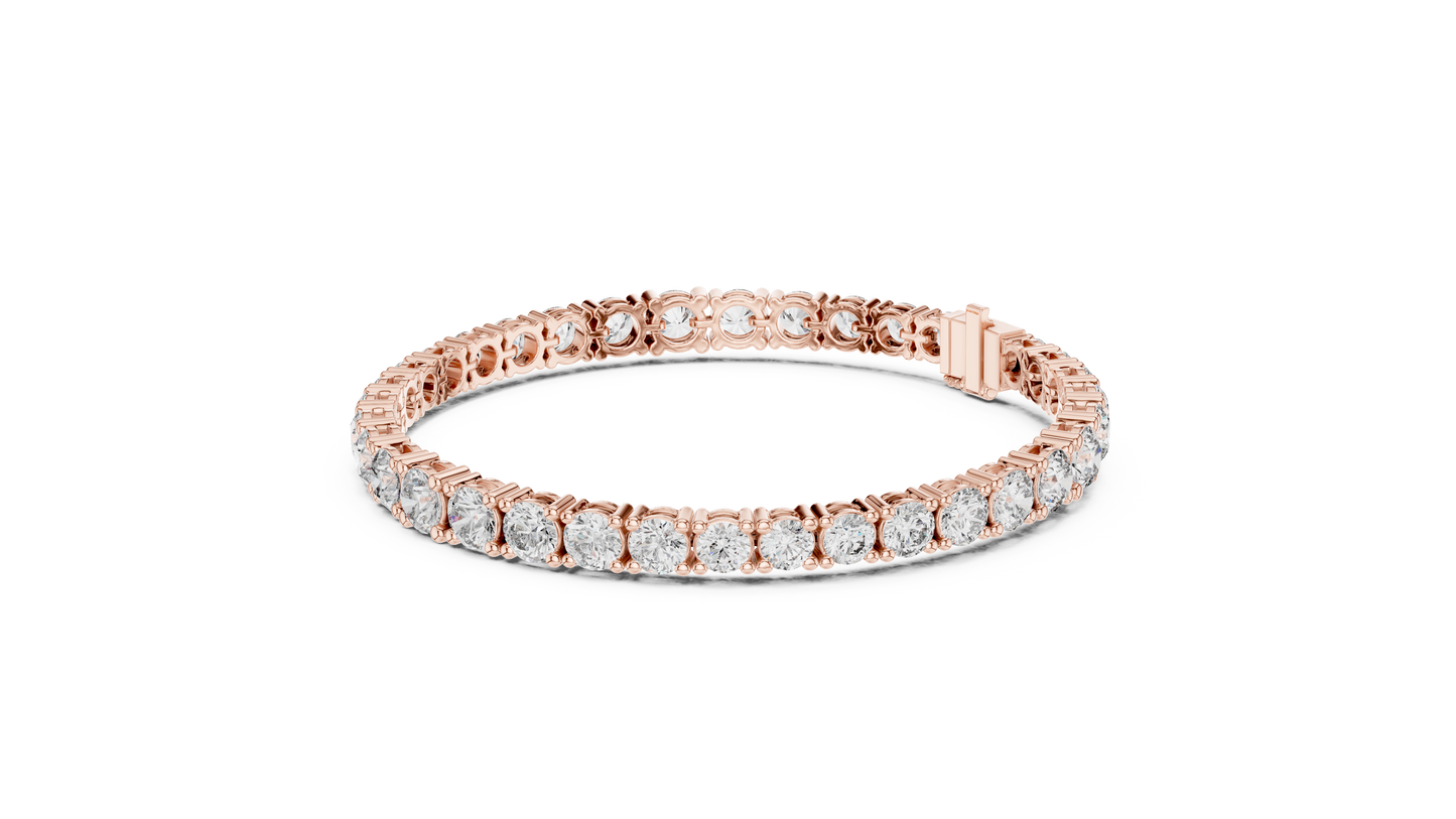Gold Diamond Tennis Bracelet – Round Cut Brilliance