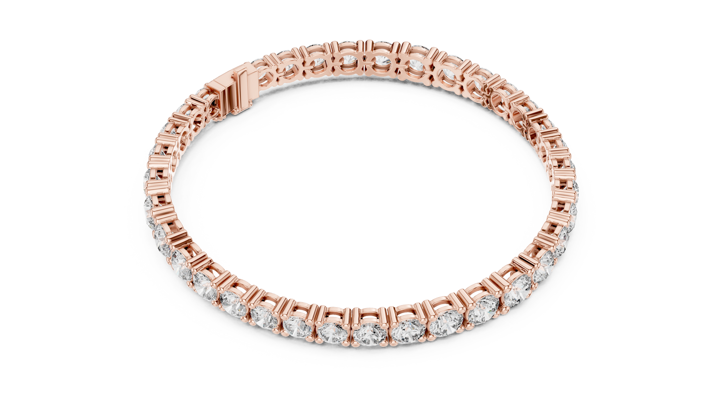 Gold Diamond Tennis Bracelet – Round Cut Brilliance