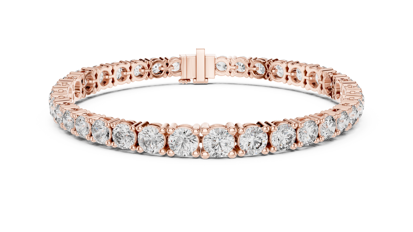 Gold Diamond Tennis Bracelet – Round Cut Brilliance