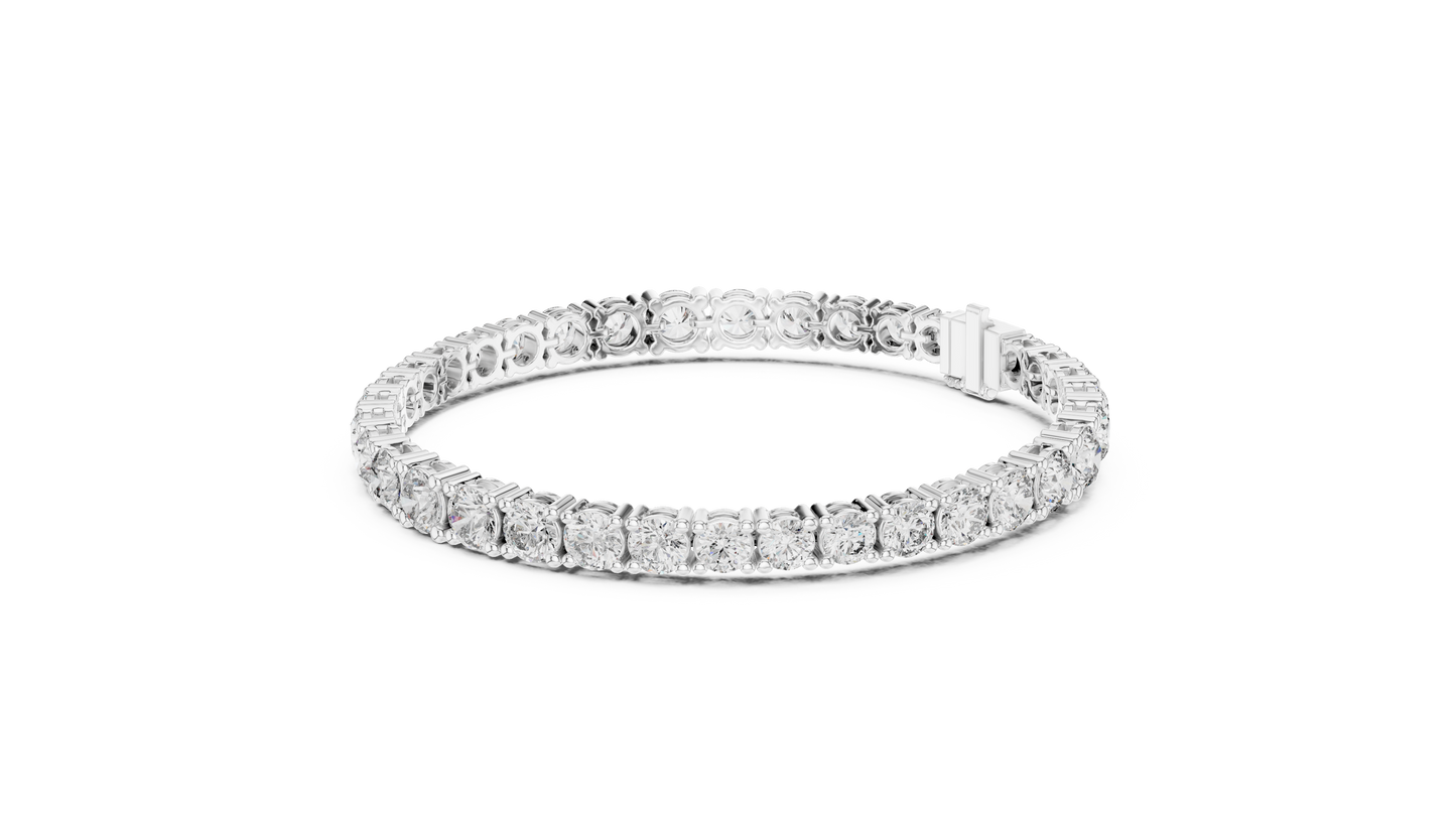 Gold Diamond Tennis Bracelet – Round Cut Brilliance