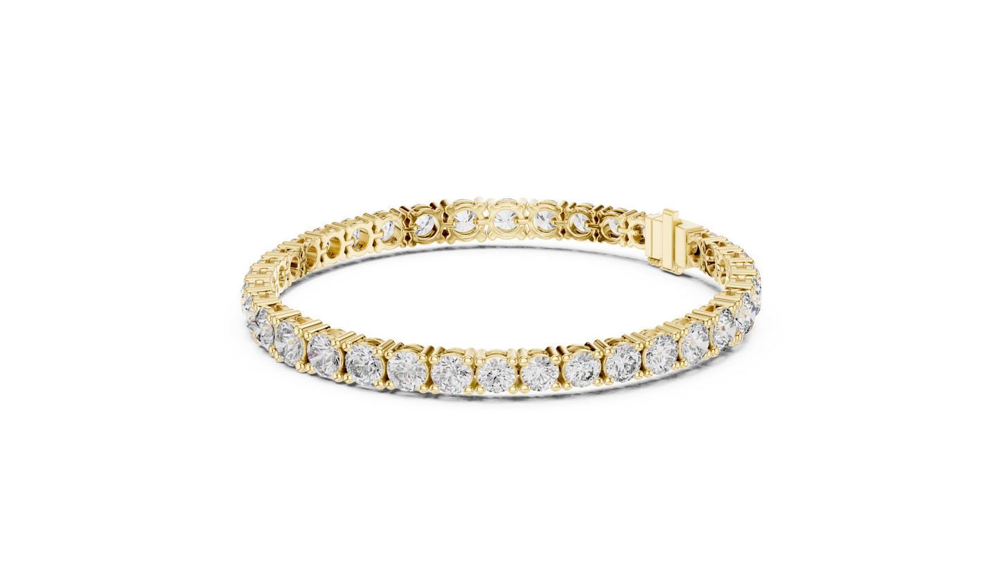 Gold Diamond Tennis Bracelet – Round Cut Brilliance