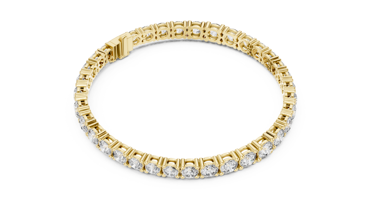 Gold Diamond Tennis Bracelet – Round Cut Brilliance