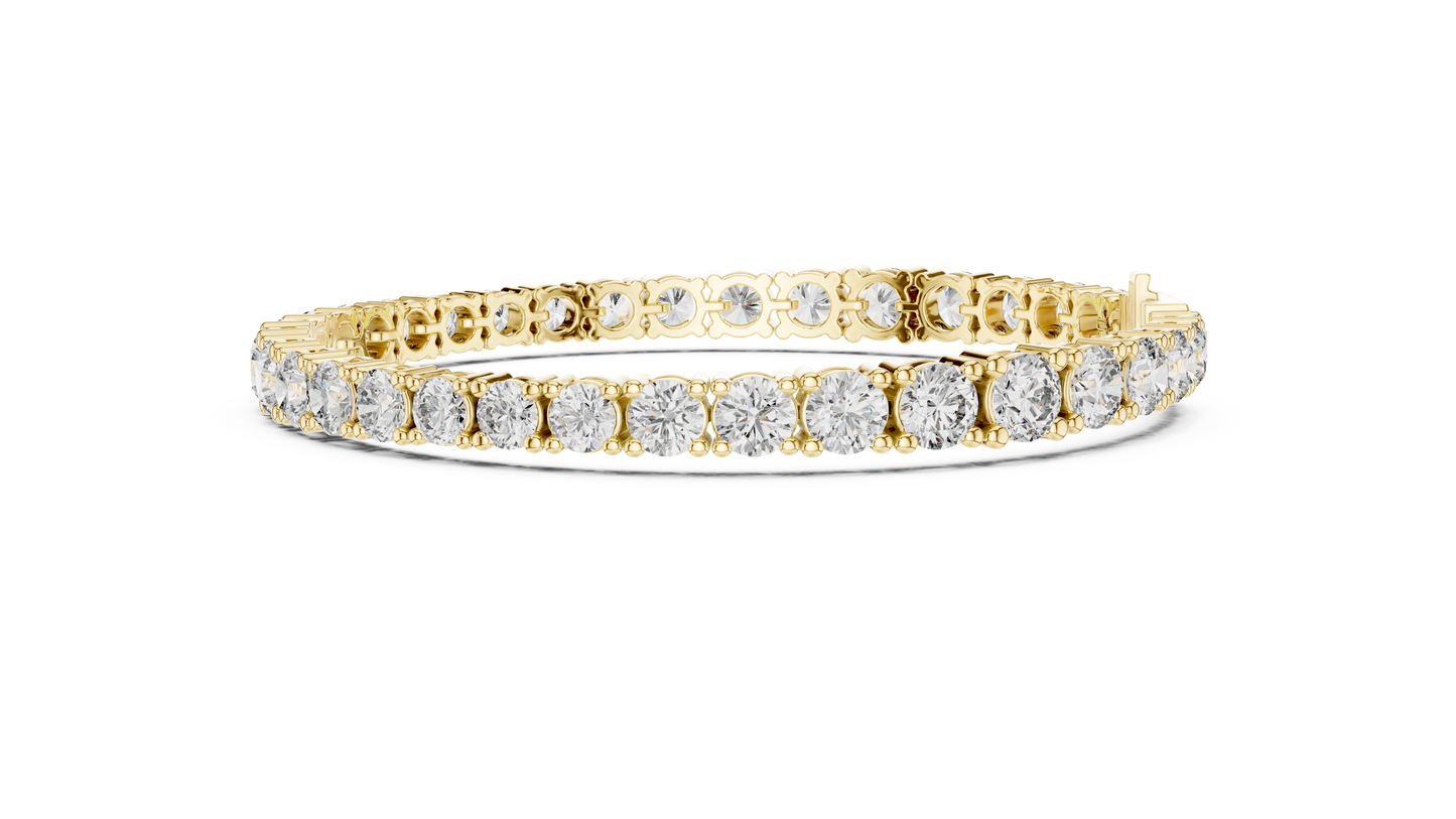 Gold Diamond Tennis Bracelet – Round Cut Brilliance