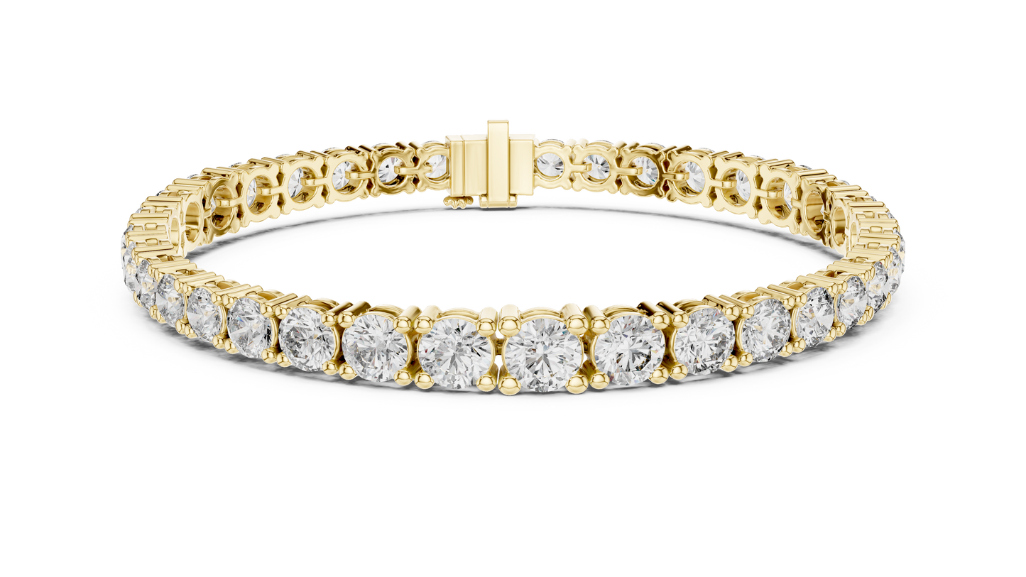Gold Diamond Tennis Bracelet – Round Cut Brilliance