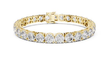 80 Pointer Round Diamond Tennis Bracelet in Rose Gold | Luxury Statement Bracelet