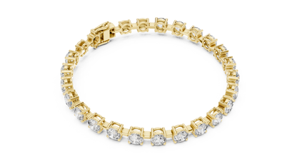 50 Pointer Round Brilliant Diamond Tennis Bracelet in White Gold | Classic Luxury Bracelet