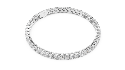 15 Pointer Round Diamond Tennis Bracelet in Rose Gold | Elegant Fine Jewelry