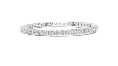 15 Pointer Round Diamond Tennis Bracelet in Rose Gold | Elegant Fine Jewelry