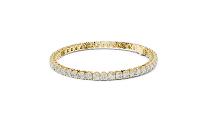 15 Pointer Round Diamond Tennis Bracelet in Rose Gold | Elegant Fine Jewelry