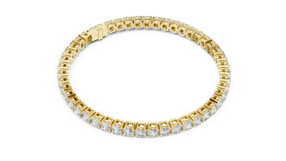 15 Pointer Round Diamond Tennis Bracelet in Rose Gold | Elegant Fine Jewelry
