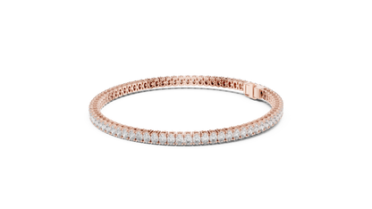 Luxury Lab-Grown Oval Cut Diamond Tennis Bracelet in 14K White Gold