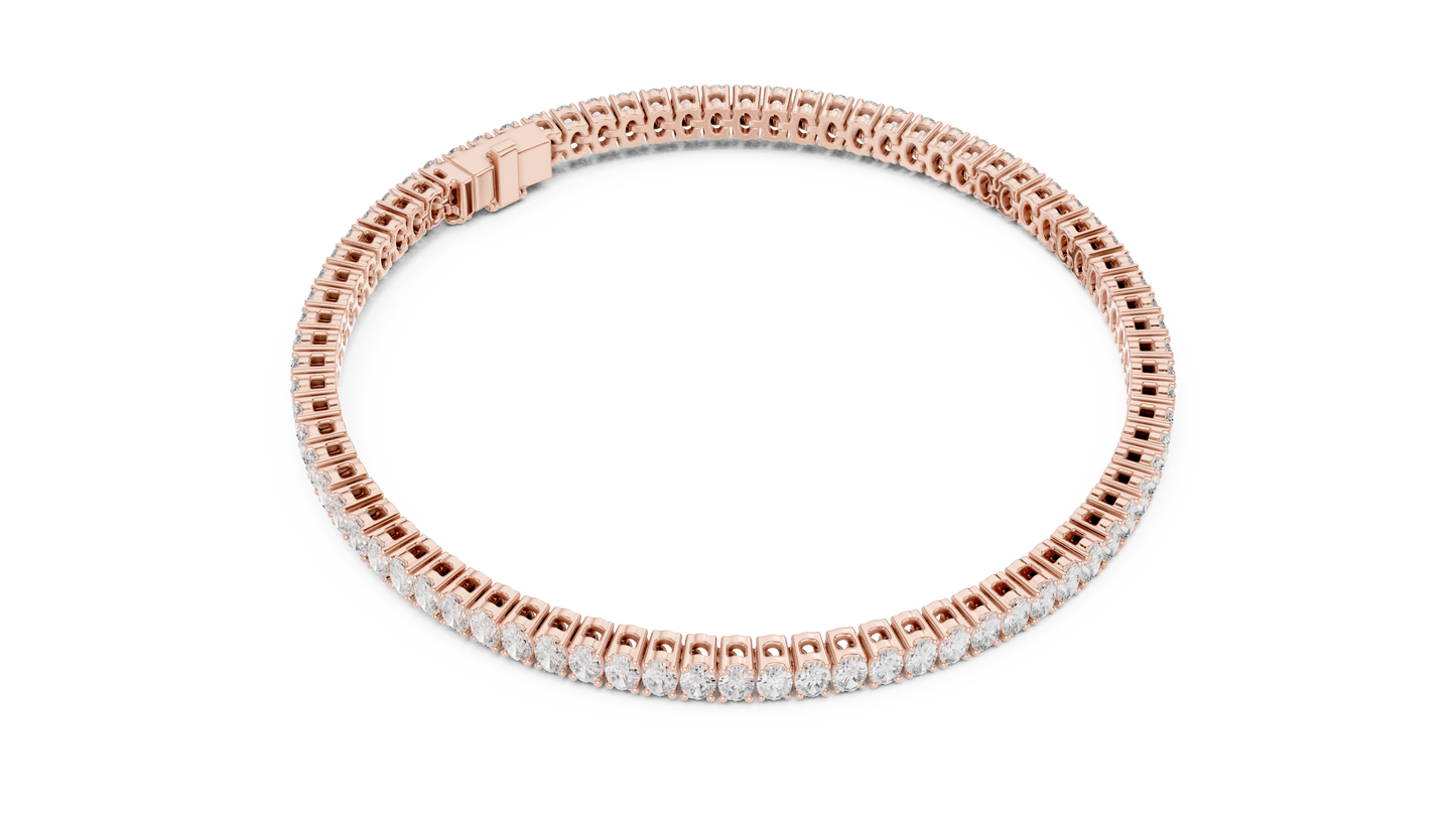 Luxury Lab-Grown Oval Cut Diamond Tennis Bracelet in 14K White Gold