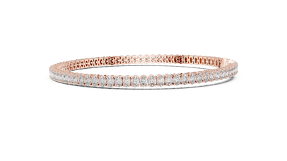 Luxury Lab-Grown Oval Cut Diamond Tennis Bracelet in 14K White Gold
