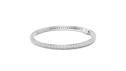Luxury Lab-Grown Oval Cut Diamond Tennis Bracelet in 14K White Gold