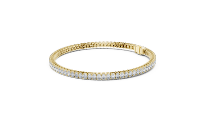Luxury Lab-Grown Oval Cut Diamond Tennis Bracelet in 14K White Gold