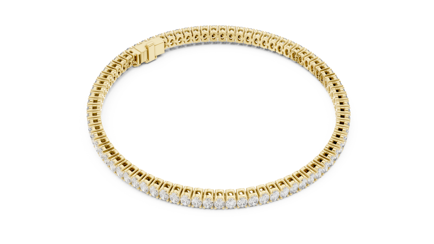 Luxury Lab-Grown Oval Cut Diamond Tennis Bracelet in 14K White Gold