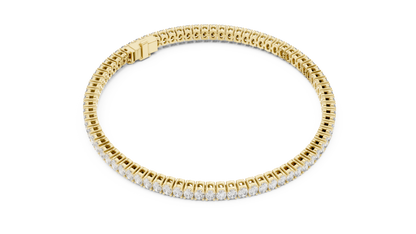 Luxury Lab-Grown Oval Cut Diamond Tennis Bracelet in 14K White Gold